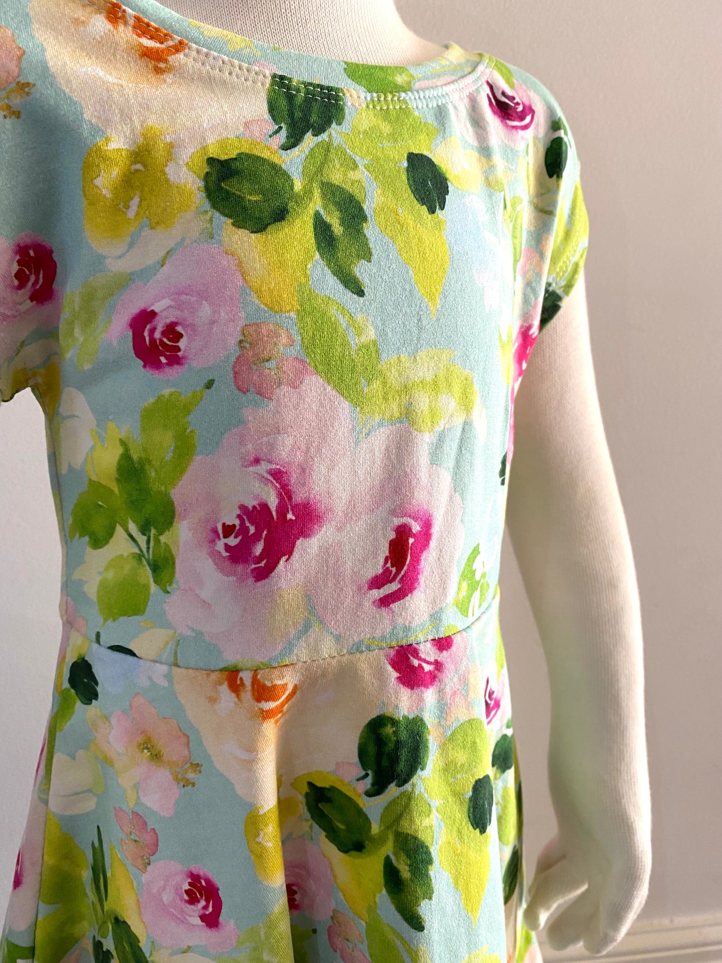 Watercolour Floral Dolman Dress